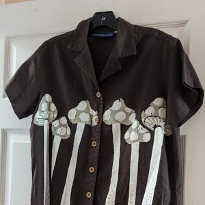 Big Bud Press mushroom shirt, NWOT, size XS